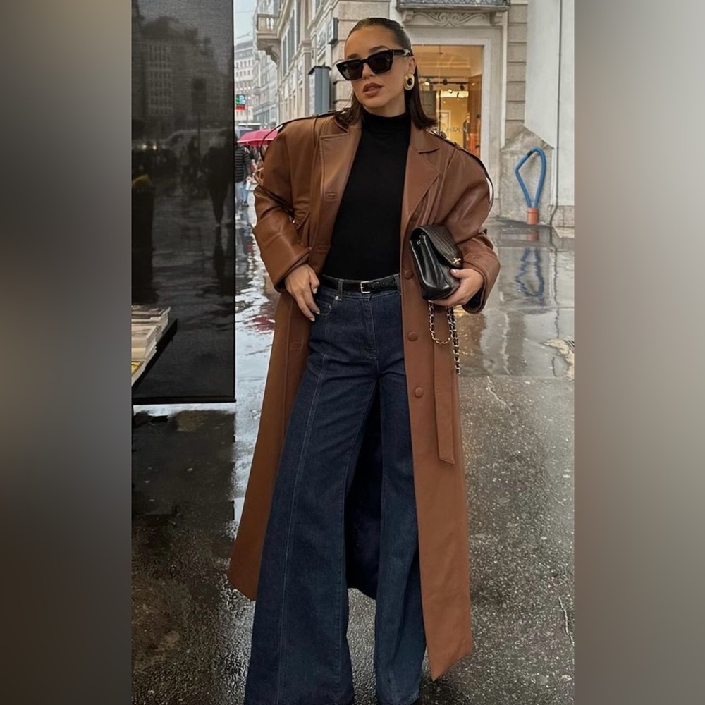 Leather Trench Coat
